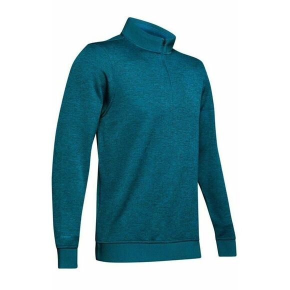 Under Armour 1281267 417 Storm Teal Blue Men Sz M Golf 1/4 Zip LS Sweater Fleece - Picture 5 of 7